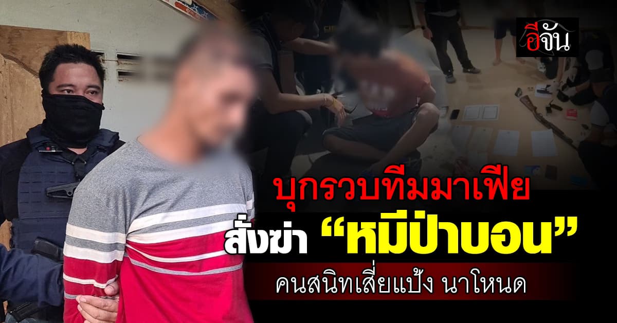 บุกรวบทีมมาเฟีย สั่งฆ่า “หมีป่าบอน” ปมสางแค้นถูกยกพวกทวงหนี้