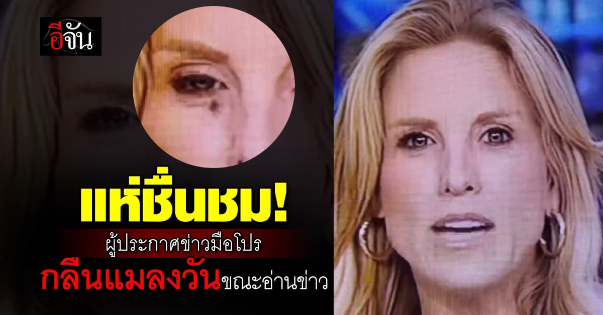 ทั่วโลกแห่ชื่นชม! ผู้ประกาศข่าวมืออาชีพ กลืนแมลงวันขณะอ่านข่าว