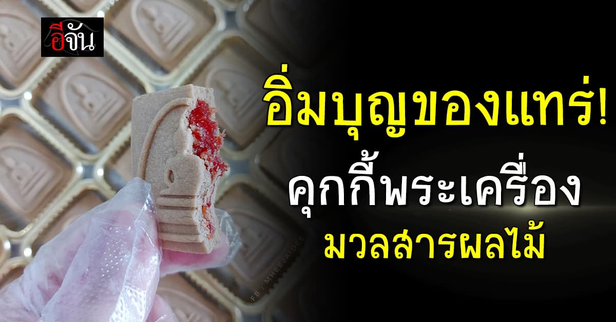 อิ่มบุญของแทร่! ชาวเน็ตแห่แซว “คุกกี้พระเครื่อง” มวลสารผลไม้