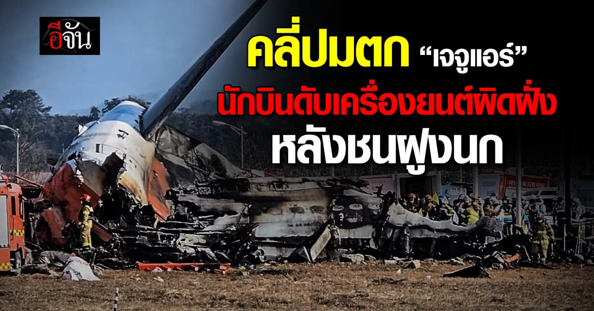 คลี่ปมโศกนาฏกรรม “เจจูแอร์” ตก หลังชนฝูงนก