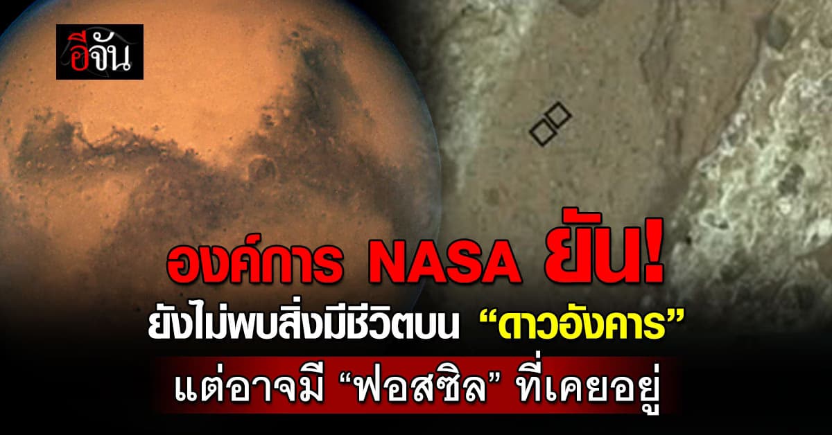 องค์การ NASA แถลง ยันยังไม่พบสิ่งมีชีวิตบนดาวอังคาร