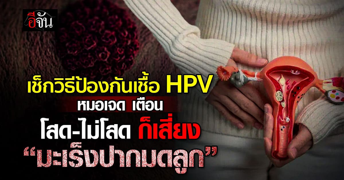 เช็กวิธีป้องกันเชื้อ HPV หมอเจด เตือน โสด-ไม่โสด ก็เสี่ยง “มะเร็งปากมดลูก”